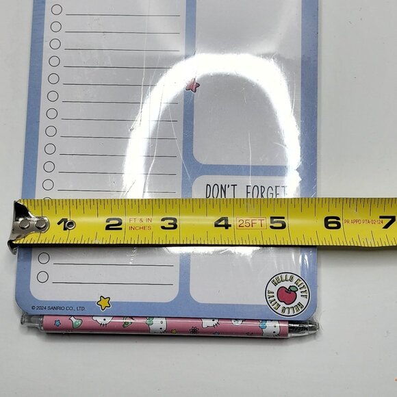 Hello Kitty Desk Note Pad w/ Tear Off Sheets, Gel Pen | Science Theme | NEW - Picture 7 of 8